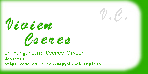 vivien cseres business card